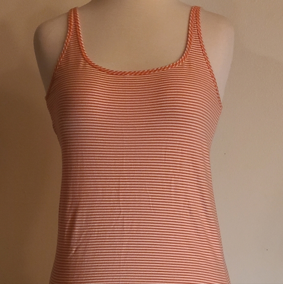 Eddie Bauer tank top size S orange and white - Picture 1 of 13